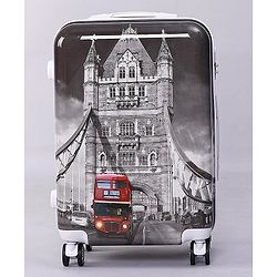 Pine Kids Trolley Luggage Bags Black - 22 inch