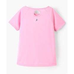 Pine Active Super Stretch Half Sleeves T-Shirt & Shorts Set Pink & Black