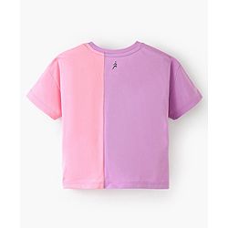 Pine Active Super Stretch Half Sleeves T-Shirt & Leggings Set - Pink