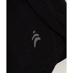 Pine Active High stretch Solid Shorts with Inner Tights - Black