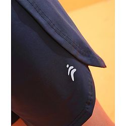 Pine Active High stretch Lycra Shorts Solid with Inner Tights - Navy