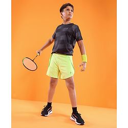 Pine Active High stretch Solid Shorts with Inner Tights - Neon Green