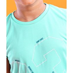 Pine Active Sleeveless Sports T-Shirt Text Print - Multicolor