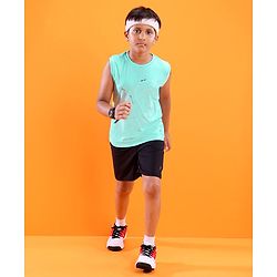 Pine Active Sleeveless Sports T-Shirt Text Print - Multicolor