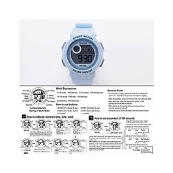 Pine Kids Free Size Digital Watch For Boys - Light Blue