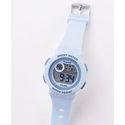 Pine Kids Free Size Digital Watch For Boys - Light Blue
