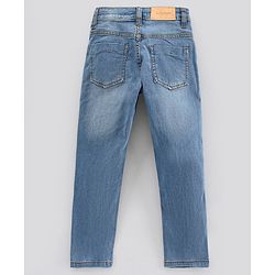 Pine Kids Full Length Stretchable Denim Jeans - Light Blue