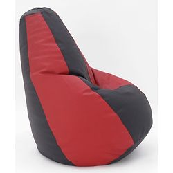 Pine Kids Sofa Bean Bag Without Beans - Red Black