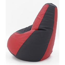 Pine Kids Sofa Bean Bag Without Beans - Red Black