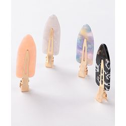 Pine Kids Printed Free Size Hair Pins Pack of 4 - Multicolor