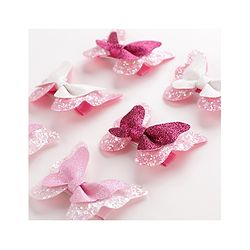 Pine Kids Bow & Butterfly Clips Set of 6 - Multicolor