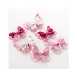 Pine Kids Bow & Butterfly Clips Set of 6 - Multicolor