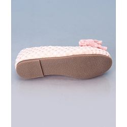 Pine Kids Belly Shoes Bow Applique - Pink