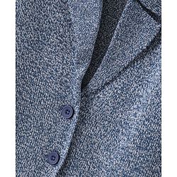 Pine Kids Full Sleeves Front Open Long Sweater Jacket Medium Winter Solid- Blue
