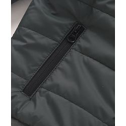 Pine Kids Full Sleeves Padded Jacket with Hood for Moderate Winter - Olive Green