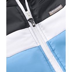 Pine Kids Full Sleeves Color Block Hooded Jacket - Multicolour