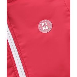 Pine Kids Nylon Full Sleeves Padded and Hooded Moderate Winter Jacket - Red