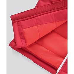 Pine Kids Nylon Full Sleeves Padded and Hooded Moderate Winter Jacket - Red
