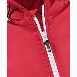 Pine Kids Nylon Full Sleeves Padded and Hooded Moderate Winter Jacket - Red