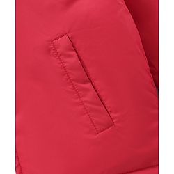 Pine Kids Nylon Full Sleeves Padded and Hooded Moderate Winter Jacket - Red
