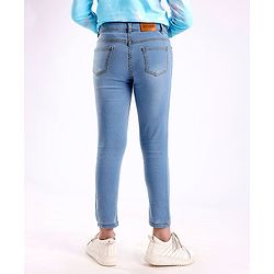 Pine Kids Cotton Lycra Full Length Jeans - Blue