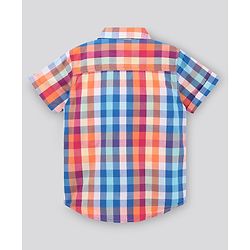 Pine Kids Half Sleeves Checks Softener Wash Shirts - Multicolor