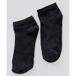 Pine Kids Ankle Length Anti Microbial Washed School Socks Solid Pack of 3- Black