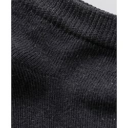 Pine Kids Ankle Length Anti Microbial Washed School Socks Solid Pack of 3- Black
