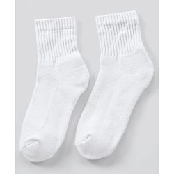 Pine Kids Ankle Length Anti Microbial Washed Terry School Socks Solid Pack of 3- White
