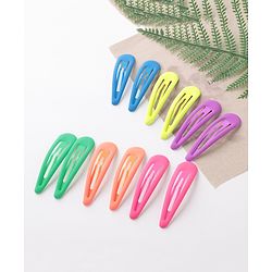 Pine Kids Free Size Snap Clips Pack of 12 - Multicolor