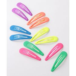 Pine Kids Free Size Snap Clips Pack of 12 - Multicolor