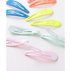 Pine Kids Free Size Snap Clips Pack of 12 - Multicolor