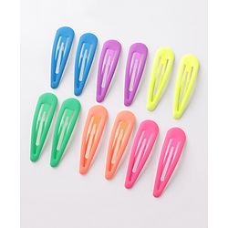 Pine Kids Free Size Snap Clips Pack of 12 - Multicolor
