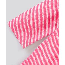 Pine Kids Full Sleeves Kurta Pajama Set Printed - Pink