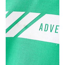 Pine Kids Full Sleeves Biowashed Hooded Sweatshirt Text - Mint