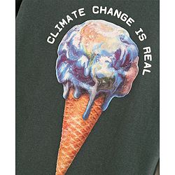 Pine Kids Full Sleeves Biowashed T-Shirt Earth & Text Print - Green