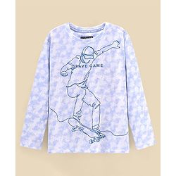 Pine Kids Full Sleeves Biowashed TShirt - Violet