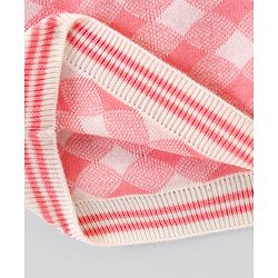 Pine Kids Fine Knit Full Sleeves Checks Pullover for Moderate Winter - Multicolour