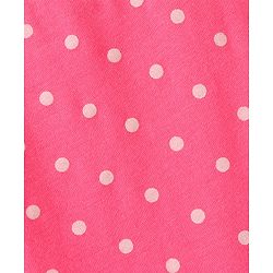 Pine Kids Knit Three Fourth Biowashed Leggings Polka Dot Print And Solid Pack of 2 - Grey Pink