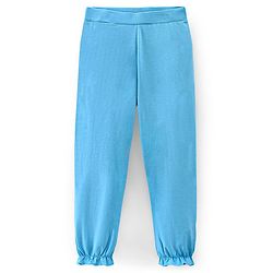 Pine Kids Knitted Three Fourth Length Solid Color Leggings Pack Of 2 - Blue Pink