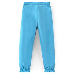 Pine Kids Knitted Three Fourth Length Solid Color Leggings Pack Of 2 - Blue Pink