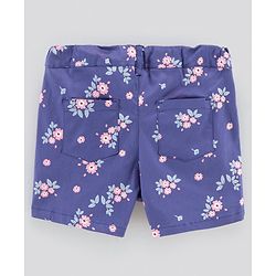 Pine Kids Softener Wash Shorts Floral Print - Blue