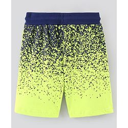 Pine Kids Cotton Knit Mid Thigh Length Shorts Brushed Colour - Green