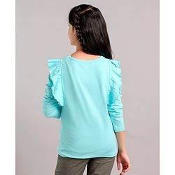 Pine Kids Full Sleeves Biowashed T-Shirt Multiprint - Light Blue
