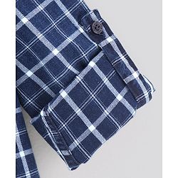 Pine Kids Full Sleeves Softener Wash Check Shirt - Blue