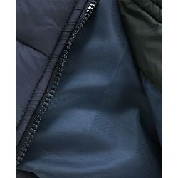 Pine Kids Full Sleeves Metallic Color Block Hooded Jacket for Moderate Winter - Multicolour