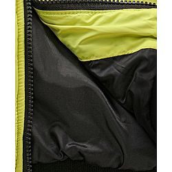 Pine Kids Full Sleeves Moderate Winter Solid Puffed Hooded Jacket - Neon Green