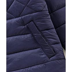 Pine Kids Hooded Full Sleeves Padded Jacket Solid- Navy Blue