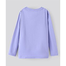 Pine Kids Full Sleeves Biowashed T-Shirt Skateboard Print - Purple