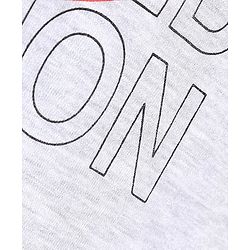 Pine Kids Full Sleeves Biowashed T-Shirt Text Print - Grey